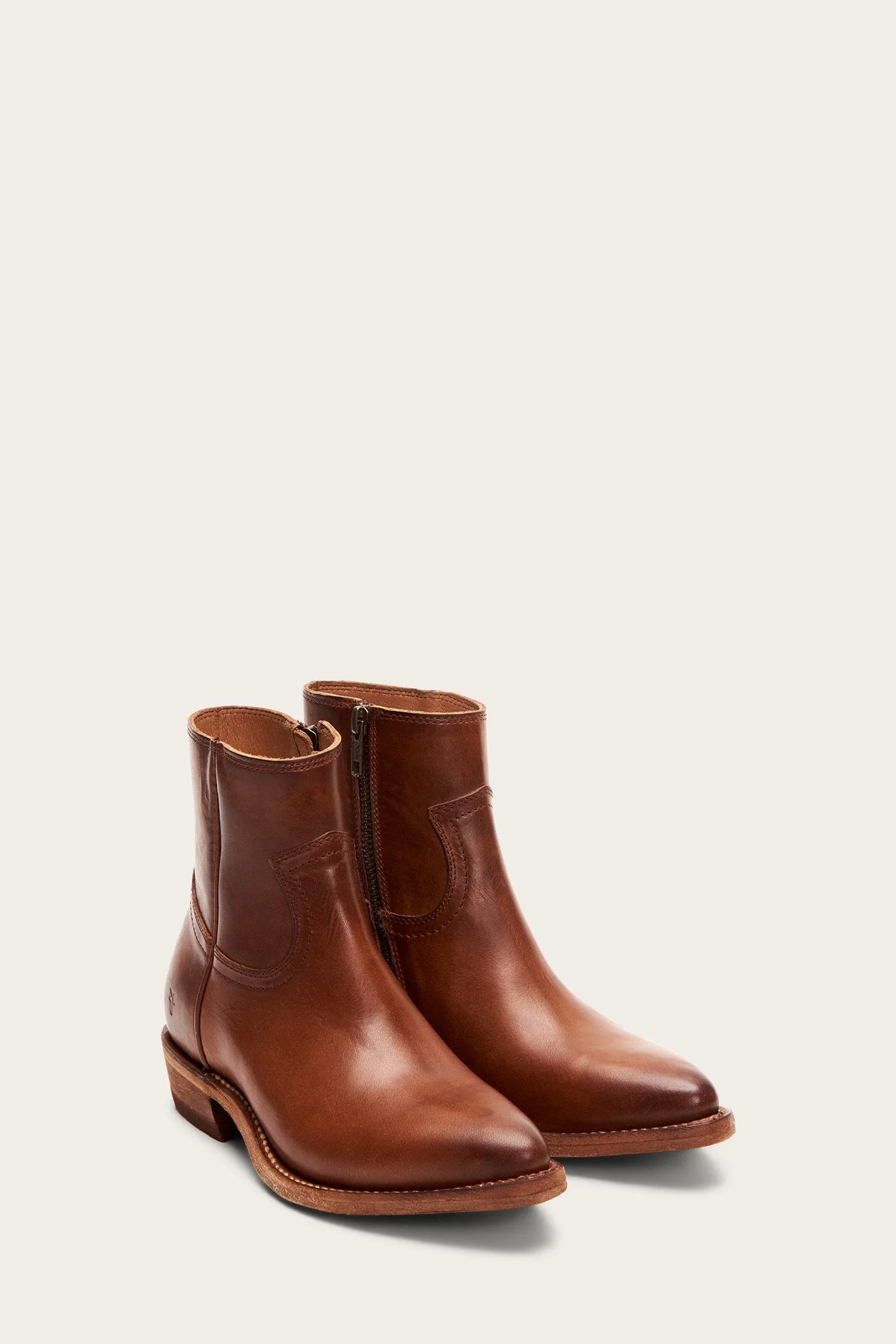 Billy Inside Zip Bootie - Caramel / 7.5 - Pre-Loved - Image 2